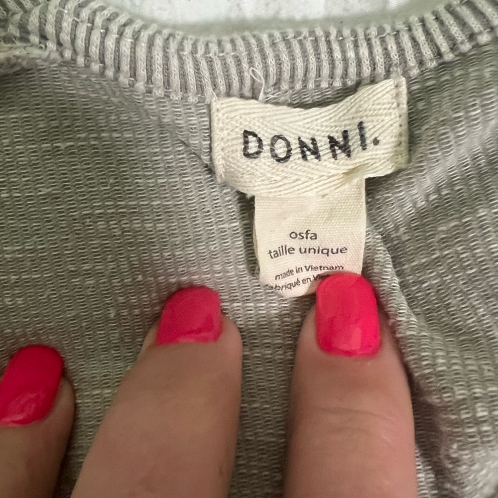 DONNI. Ribbed Cardigan- OS - Picture 5 of 6